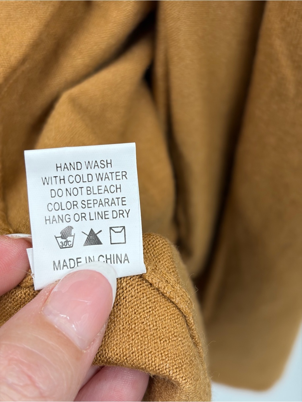 Dreamers Mustard Camel Open-Front Draped Cardigan - Picture 5 of 5